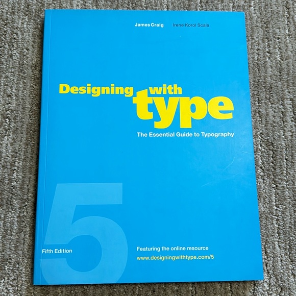 NEW! DESIGNING WITH TYPE Book. Paperback - Picture 1 of 5